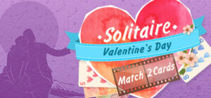 Solitaire Match 2 Cards. Valentine’s Day